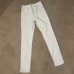 Madewell white skinny jeans 28